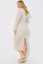 Knitted A-Line Midaxi Dress with Removable Cami Dress