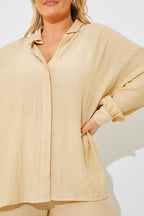 Crinkle Oversized Shirt