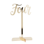 Gold Acrylic Wedding Table Numbers 1-12