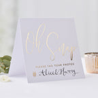Gold Wedding Hashtag Instagram Cards