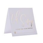 Gold Wedding Hashtag Instagram Cards