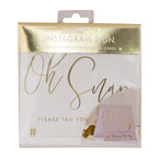 Gold Wedding Hashtag Instagram Cards