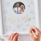 Mr and Mrs Alternative Guest Book Signing Frame
