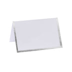 Silver Foiled Wedding Place Cards