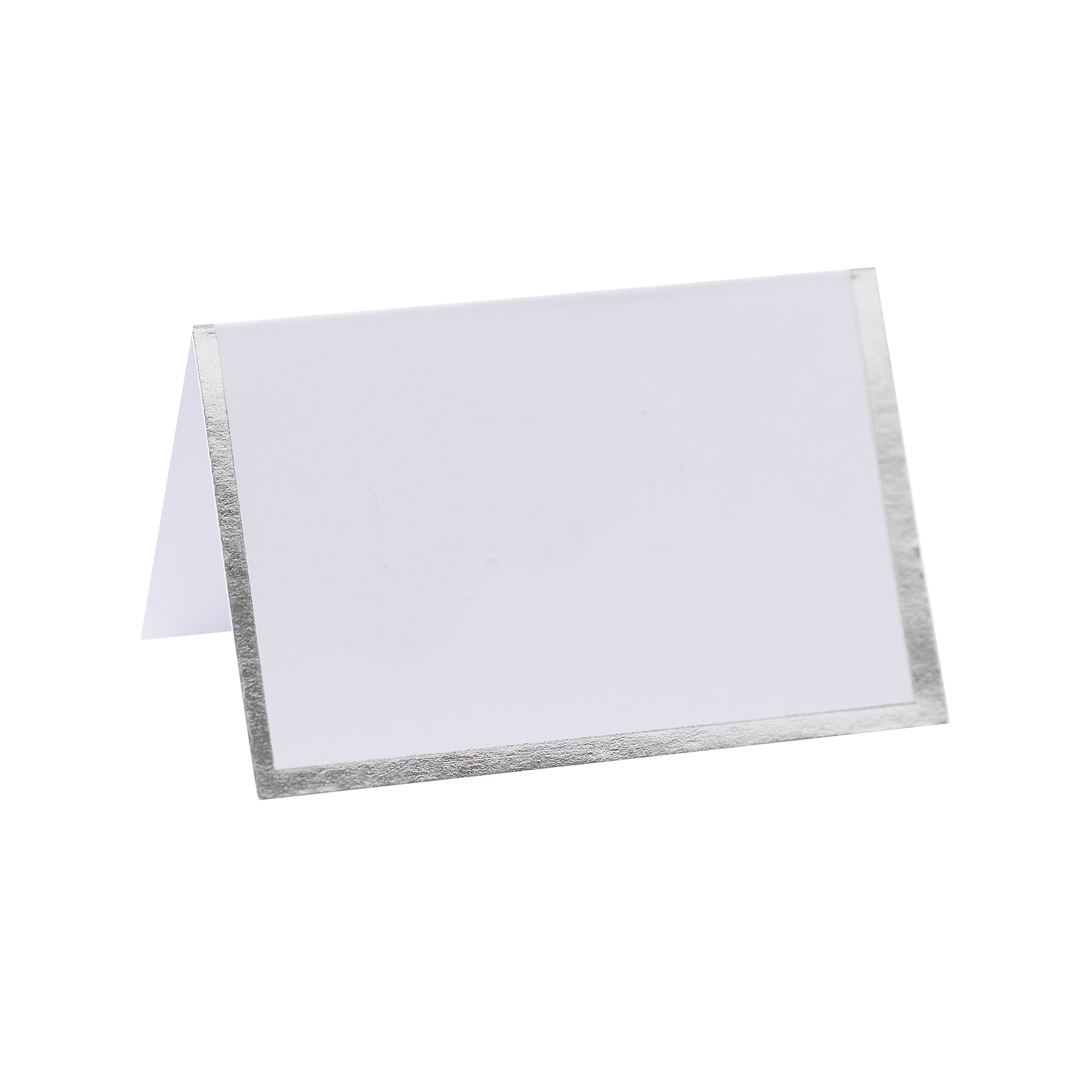 Silver Foiled Wedding Place Cards- 10 Inner Pack