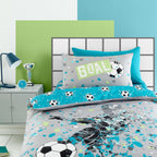 Goal Grey Reversible Kids Duvet Set