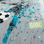 Goal Grey Reversible Kids Duvet Set