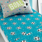 Goal Blue 25cm Fitted Bed Sheet