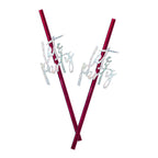 Hot Pink Foiled Lets Party Paper Straws