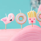 Fries Donut and Flamingo Shaped Candles Kit- 10 Inner Pack