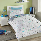 Game Grey Glow-in-the-Dark Kids Duvet Set