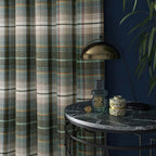 Gleneagles Tartan Green Thermal Blackout Eyelet Curtains
