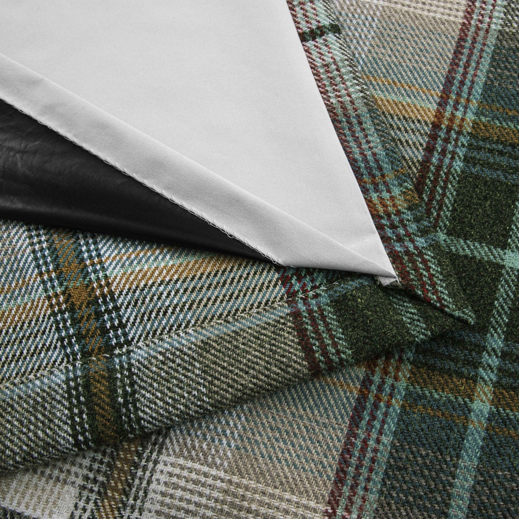 Gleneagles Tartan Green Thermal Blackout Eyelet Curtains