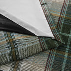 Gleneagles Tartan Green Thermal Blackout Eyelet Curtains