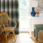 Gleneagles Tartan Green Thermal Blackout Eyelet Curtains