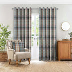 Gleneagles Tartan Steel Cushion Cover