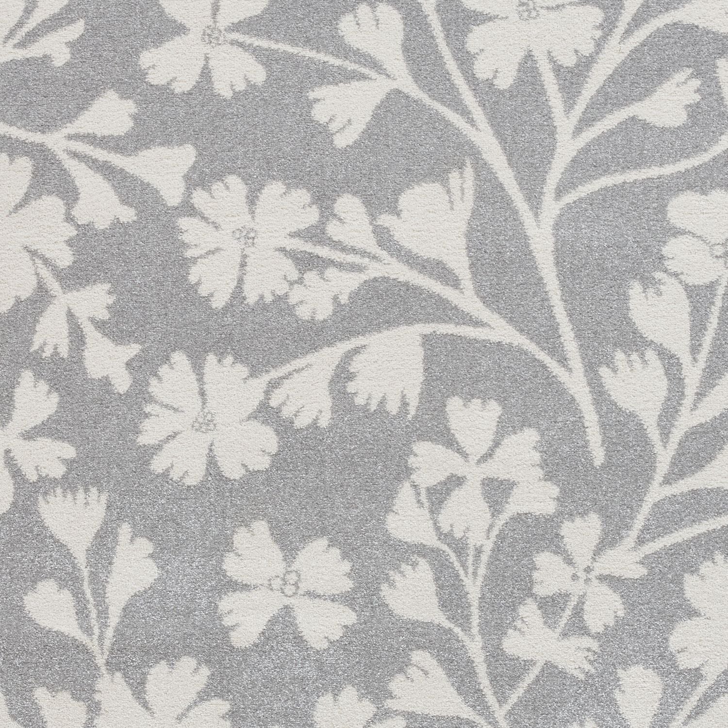 Catherine Lansfield Grace Floral Grey Rug
