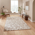 Catherine Lansfield Grace Floral Natural Rug