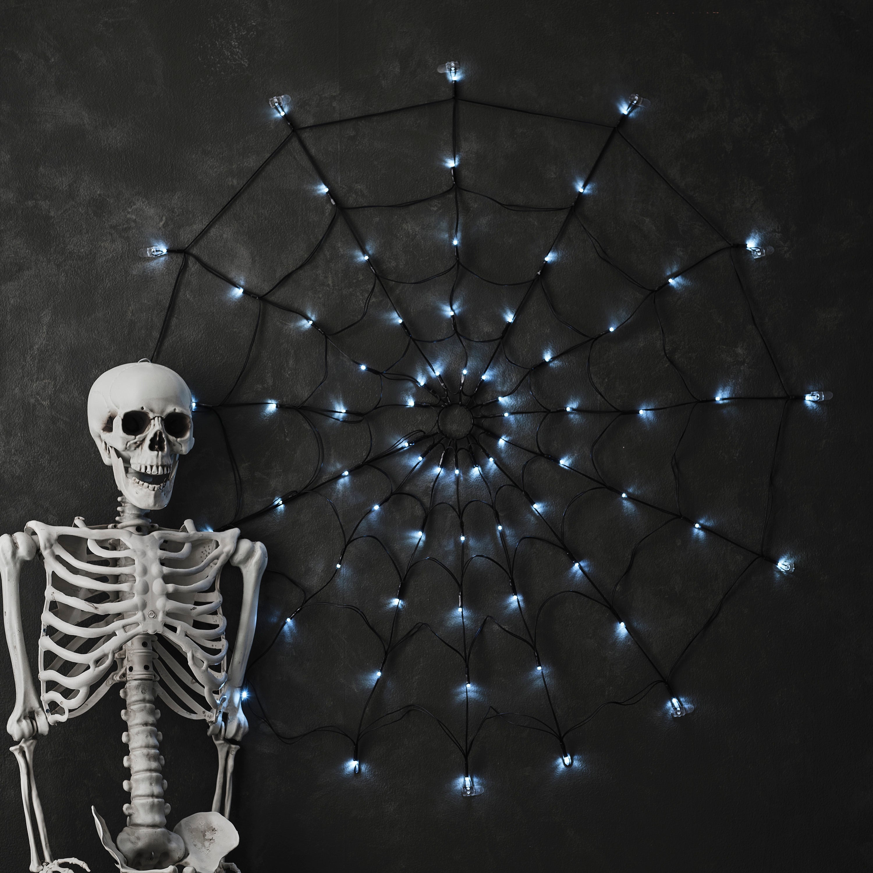 Light Up Halloween Spiderweb
