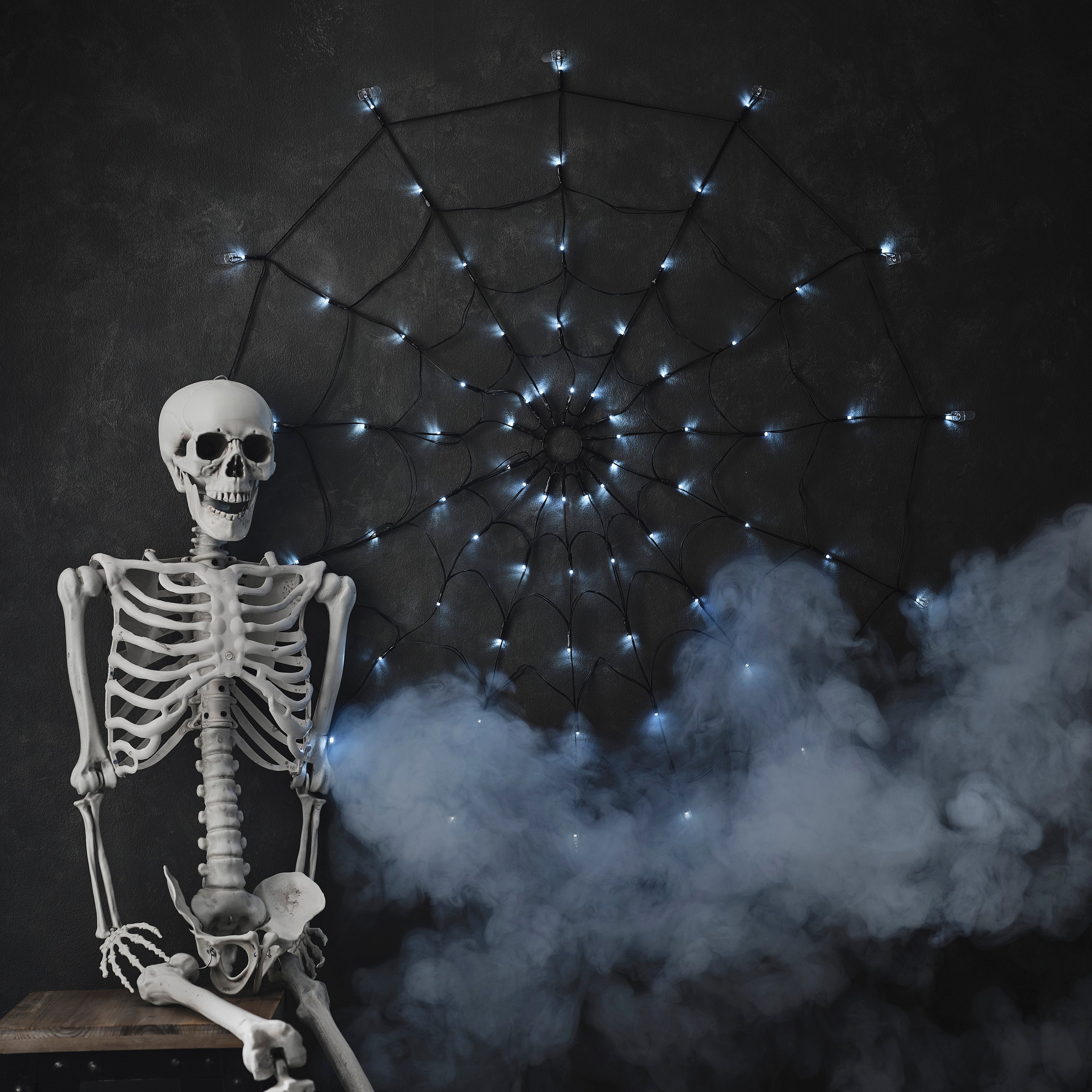 Light Up Halloween Spiderweb