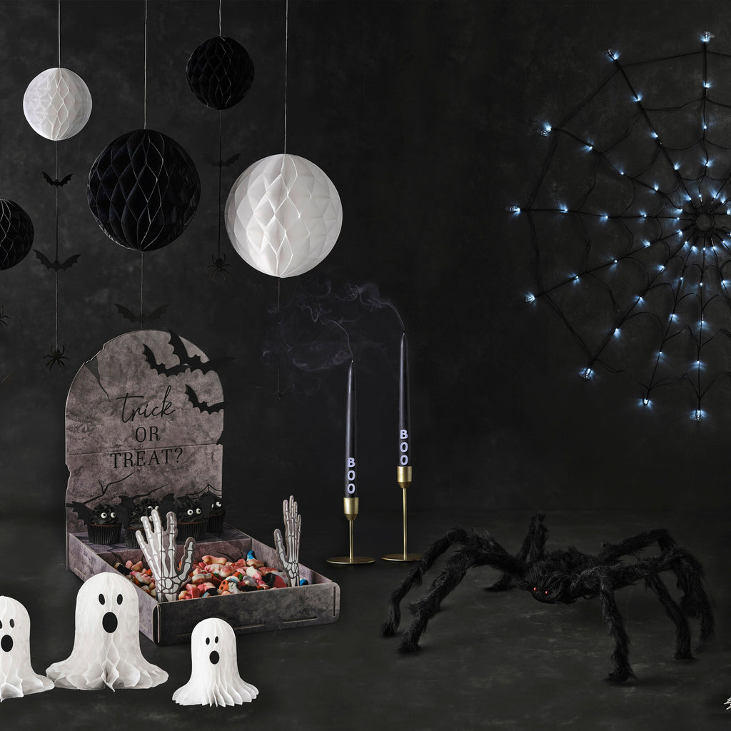 Light Up Halloween Spiderweb