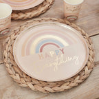 Happy Everything Natural Rainbow Plates- 5 Inner Pack
