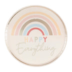 Happy Everything Natural Rainbow Plates- 5 Inner Pack