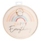 Happy Everything Natural Rainbow Plates