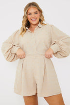 Textured Dobby Detail Co-Ord Shorts