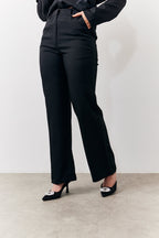 Black Tailored High Waist Trouser