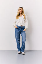 Knitted Embroidered Cardigan
