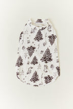 Cream Christmas Tree Matching Dog Coat