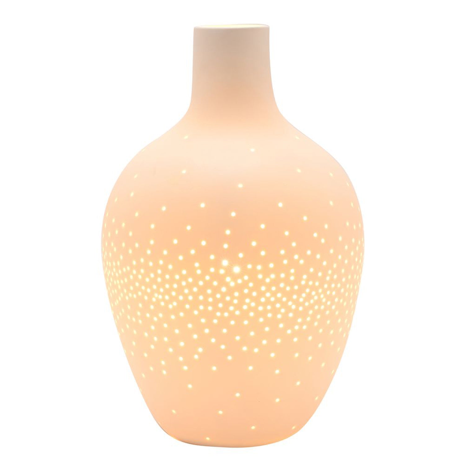 Hestia White Tall Ceramic Table Lamp