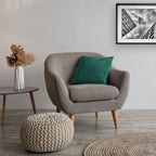 Henley Emerald Green Pleated Velvet Cushion Covers (Pair)