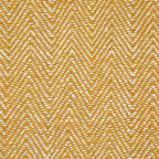 Herringbone Ochre Recycled Cotton Throw