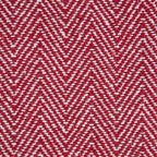 Herringbone Red Recycled Cotton Throw