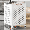 Foldable White Large Laundry Basket