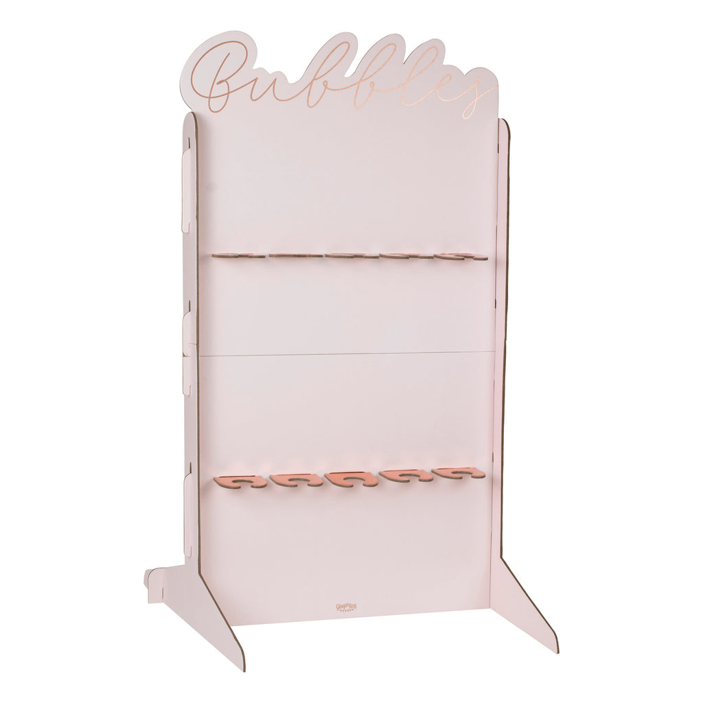 Rose Gold Foiled & Blush Bubbly Wall