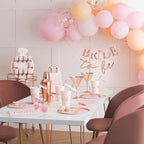 Rose Gold Foiled & Blush Bubbly Wall- 5 Inner Pack