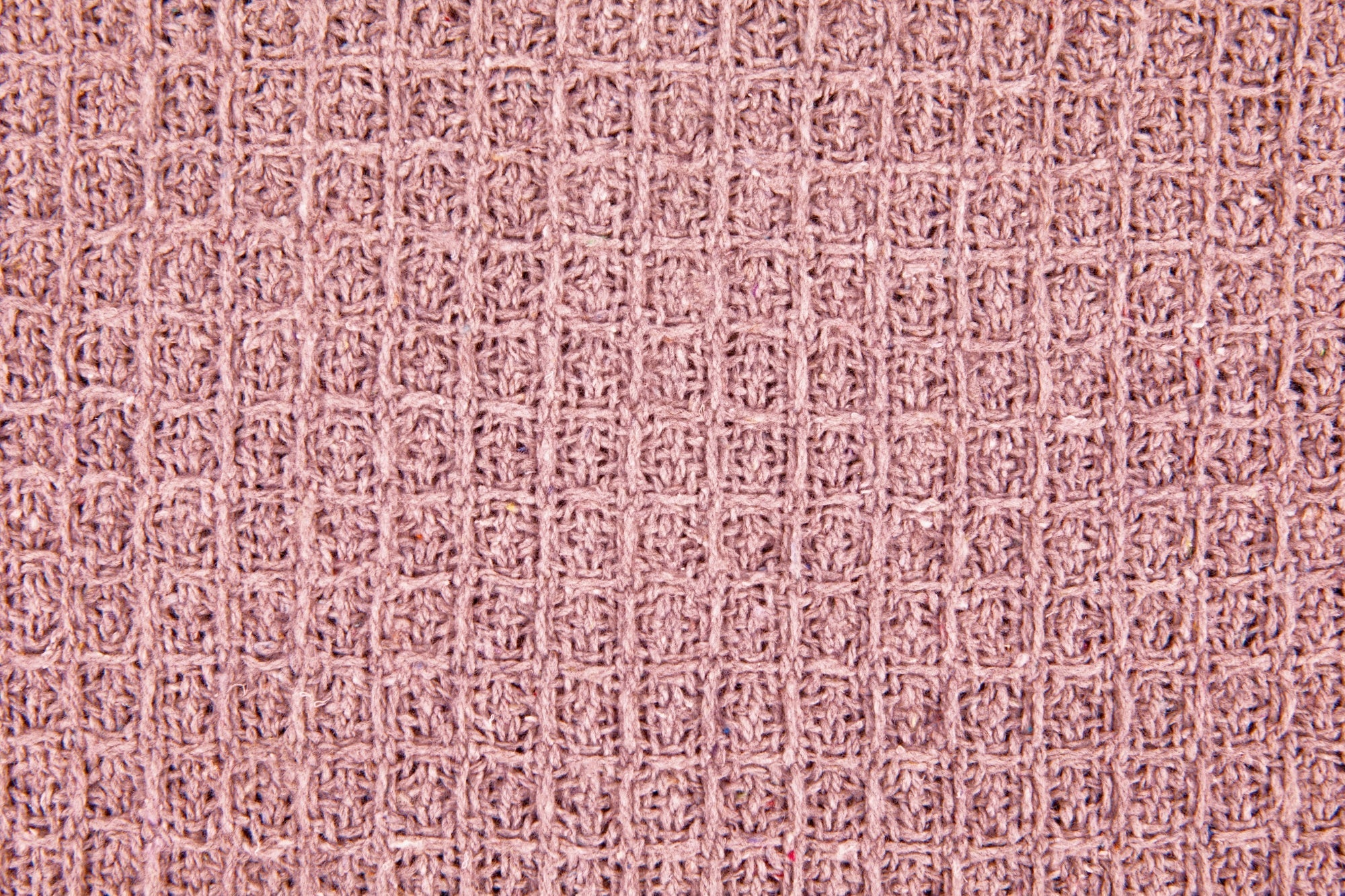 Blush Pink Honeycomb Recycled Cotton Throw