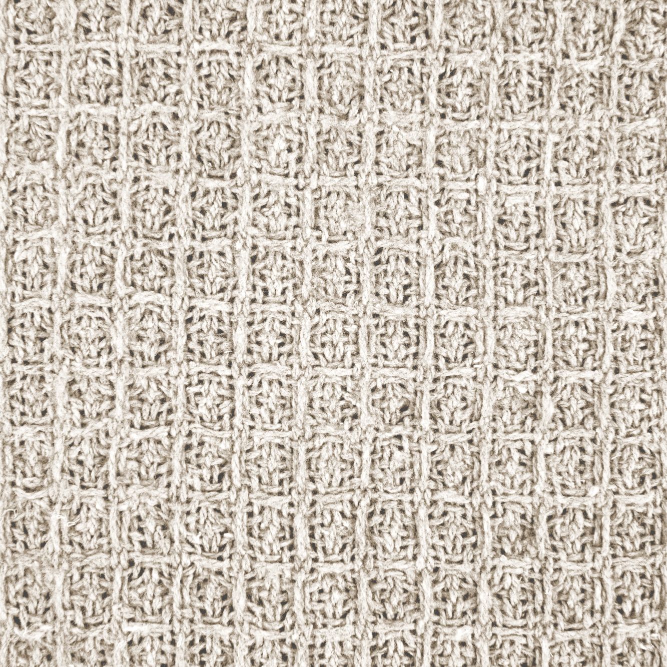 Ivory Honeycomb Recycled Cotton Throw