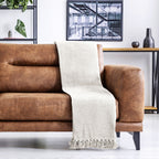 Ivory Honeycomb Recycled Cotton Throw
