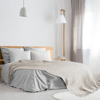 Ivory Honeycomb Recycled Cotton Throw