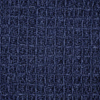 Navy Honeycomb Recycled Cotton Throw