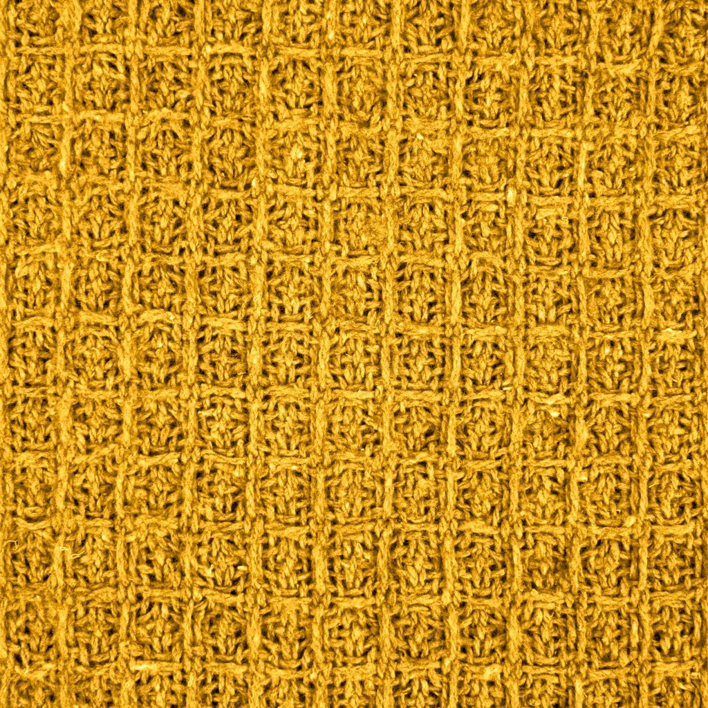 Ochre Honeycomb Recycled Cotton Throw