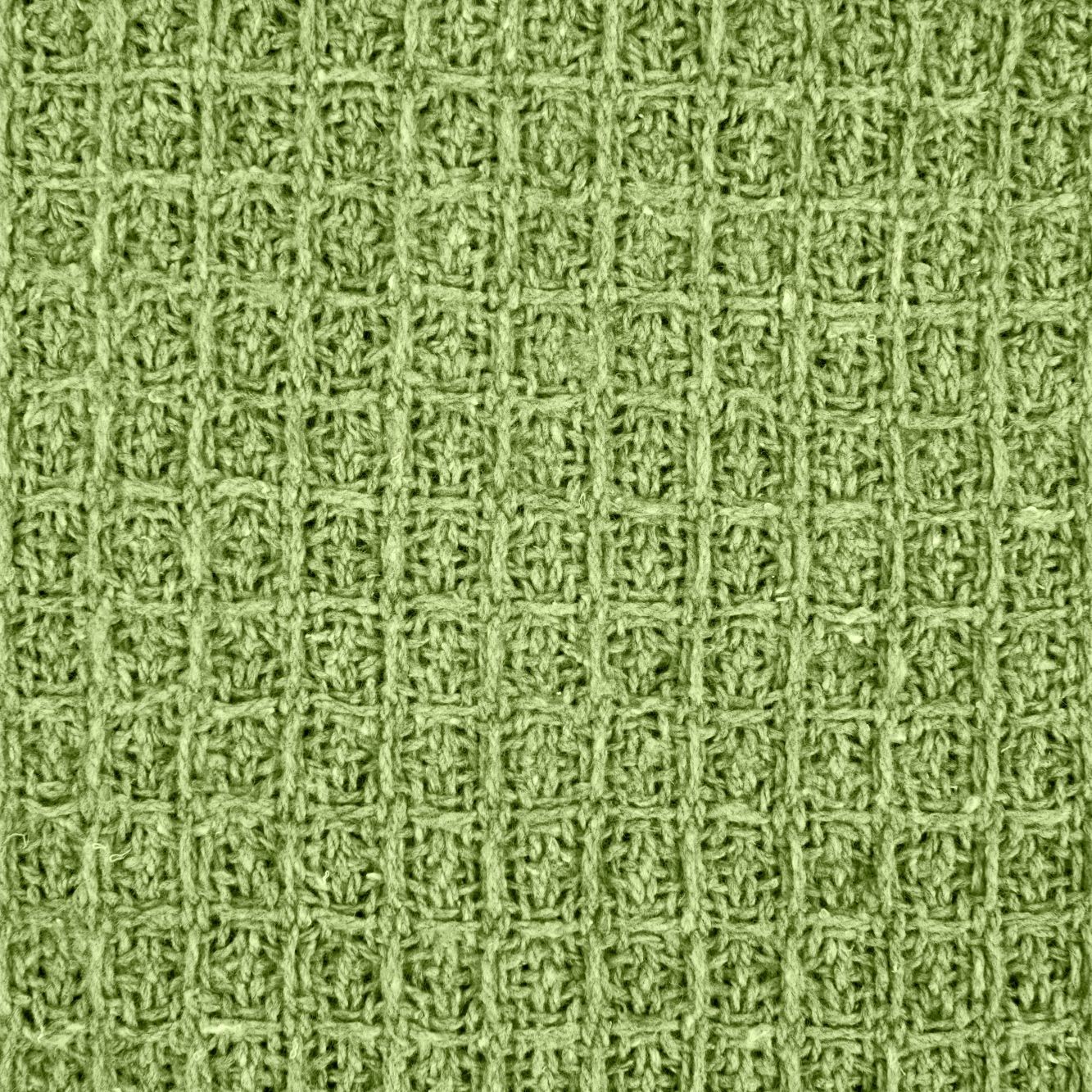 Pistachio Green Honeycomb Recycled Cotton Throw