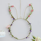 Contemporary Easter Bunny Wreath with Foliage