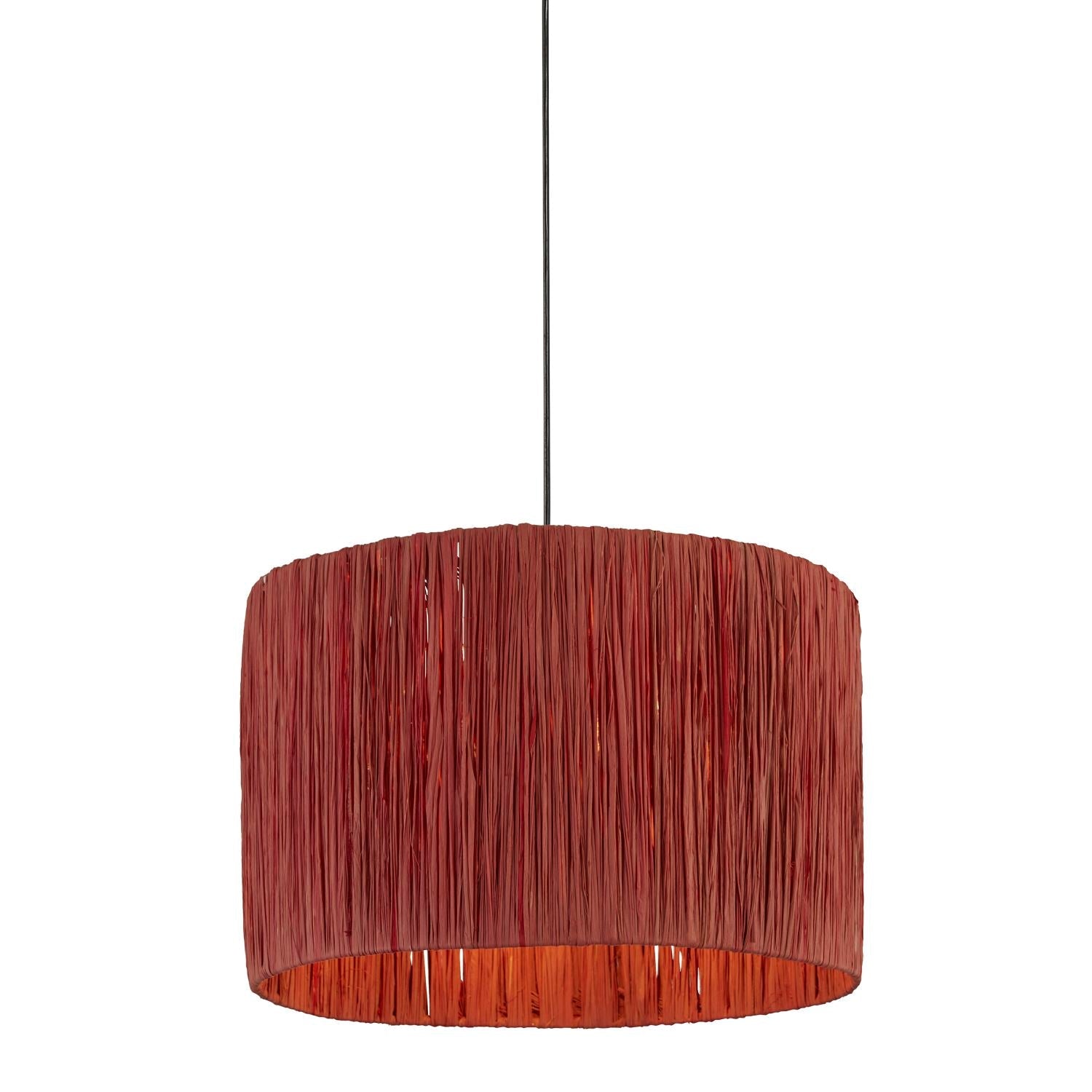 Red Raffia Light Shade (40cm)