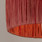 Red Raffia Light Shade (40cm)