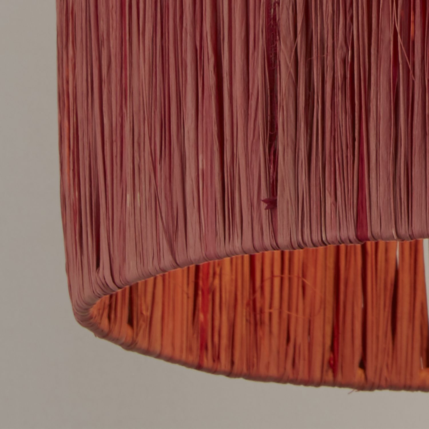 Red Raffia Light Shade (40cm)